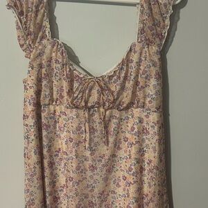 Arizona Jean Company Floral Dress - Pink and Cream